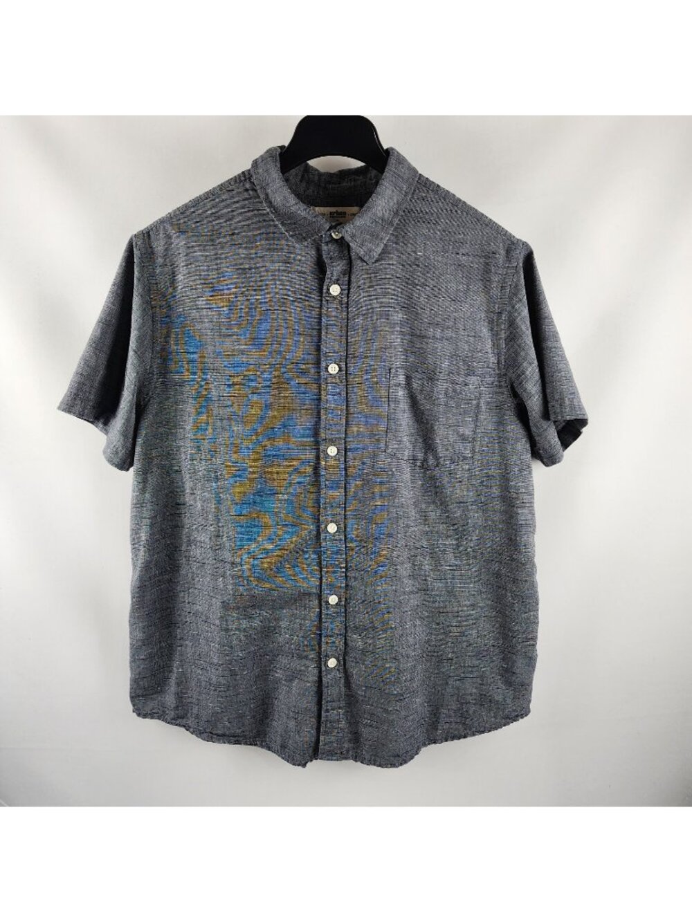 Urban Pipeline Shirt Mens XXL Blue Denim Chambray S/S Awesomely Soft